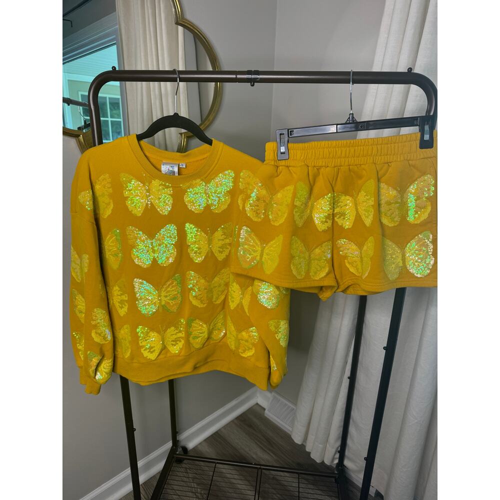 Queen of Sparkles Butterfly Sequin Set size XS/S - Picture 2 of 7